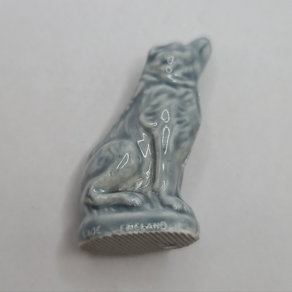 Vintage Wade Whimsies Wolf Miniature Figurine
